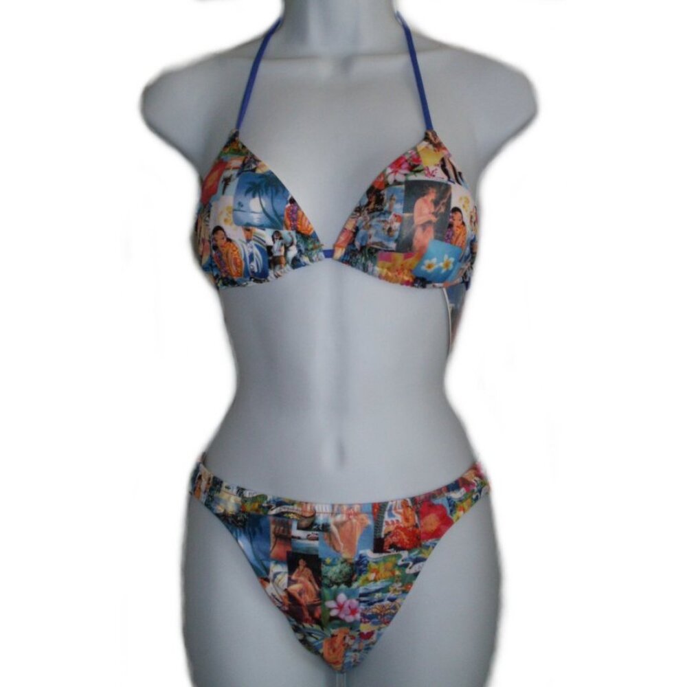 SURFSIDE Tropical Print Bikini - Sz Med - NEW